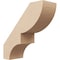Ekena Millwork 5-inch W x 14-inch D x 14-inch H Ridgewood Rough Cedar Woodgrain TimberThane Knee Brace, Primed BRCUR05X14X14RIDRCPR - alternate 1